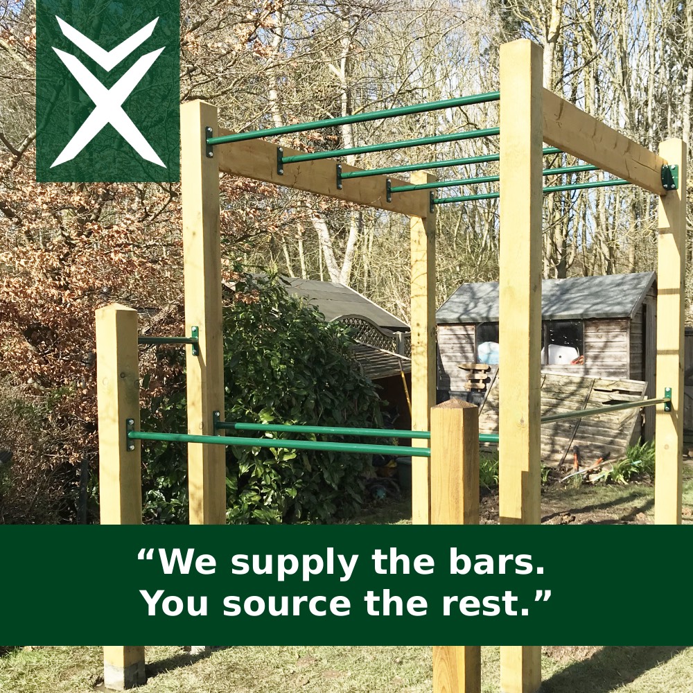 Pull Up Bar in Garden